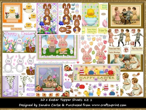 Easter 10 x Toppers kit 1