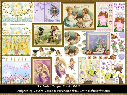 Easter 10 x Toppers kit 3