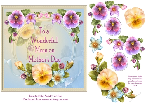Floral Mothers Day Topper 2
