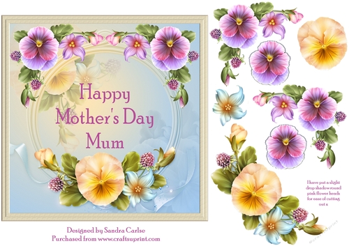 Floral Mothers Day Mum Topper 