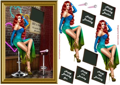 Its Showtime Decoupage Topper 