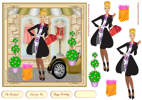 Fashion Decoupage Topper 6
