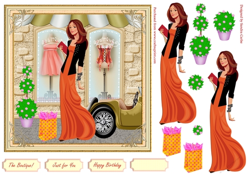 Fashion Decoupage Topper 7