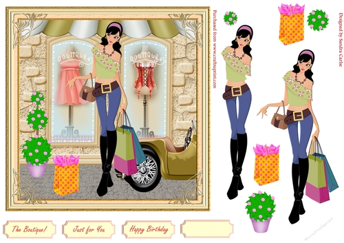 Fashion Decoupage Topper 12