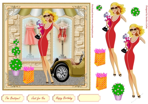 Fashion Decoupage Topper 13