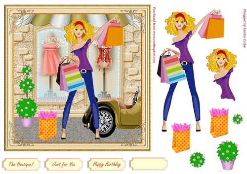 Fashion Decoupage Topper 15