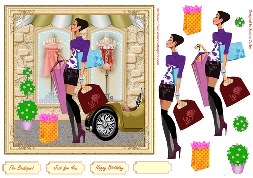 Fashion Decoupage Topper 16