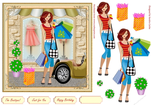 Fashion Decoupage Topper 19