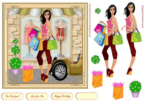 Fashion Decoupage Topper 20