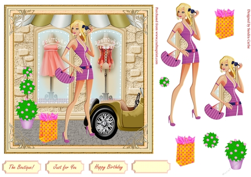 Fashion Decoupage Topper 21