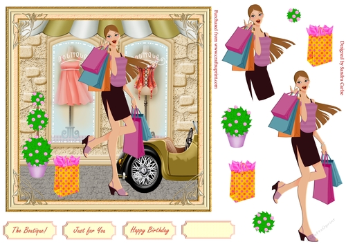 Fashion Decoupage Topper 23