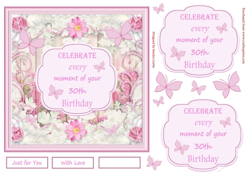 Celebrate 30th Birthday Topper