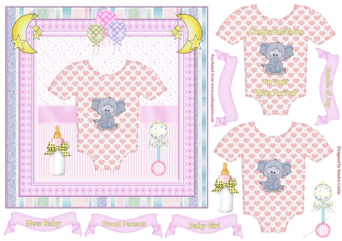 New Arrival 3D Decoupage Topper 28