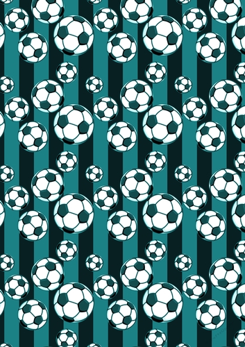 Football Paper Turquoise 6
