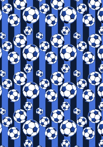 Football Paper Blue 7