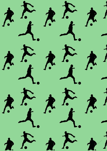 Football Player Backing Paper 6