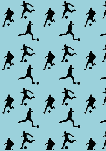 Football Player Backing Paper 8