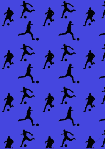 Football Player Backing Paper 16