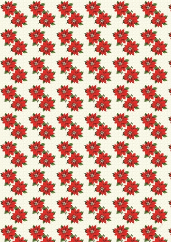 Christmas Poinsettia Backing Paper 