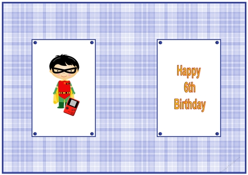 Happy 6th Birthday Insert to match cup387153_719