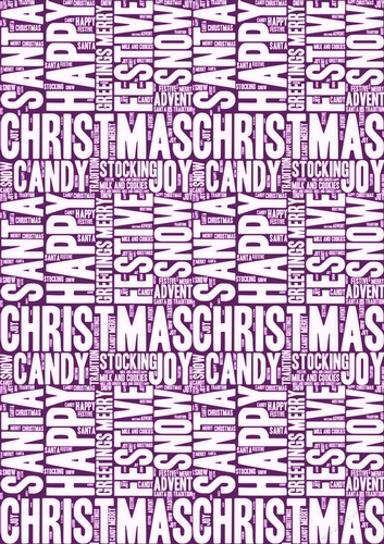 Words of Christmas Backing Paper 2