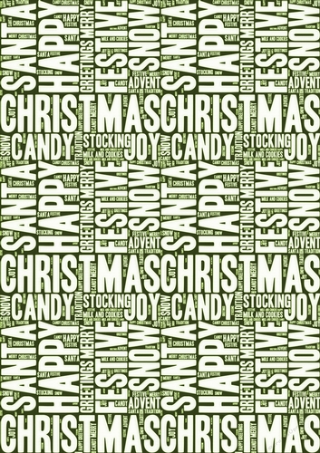 Words of Christmas Backing Paper 5