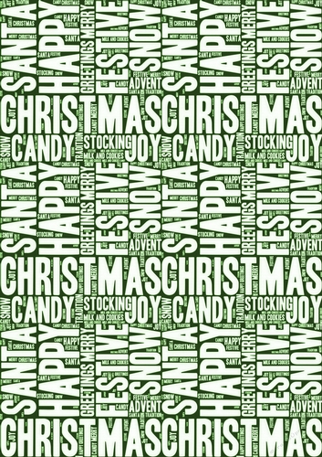 Words of Christmas Backing Paper 6