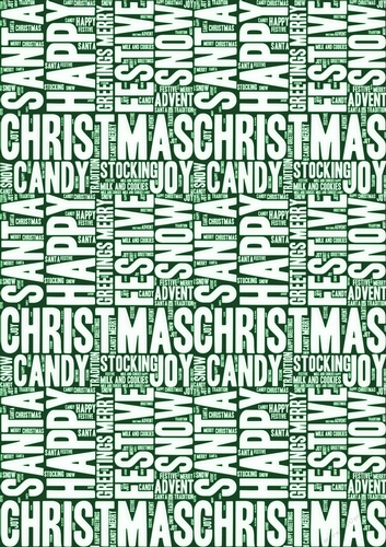 Words of Christmas Backing Paper 7