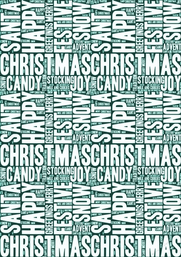 Words of Christmas Backing Paper 8