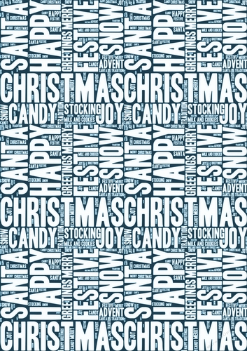 Words of Christmas Backing Paper 9