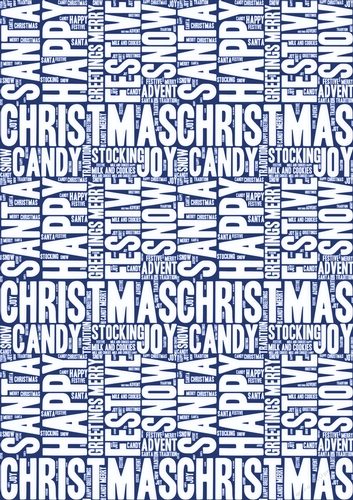 Words of Christmas Backing Paper 10