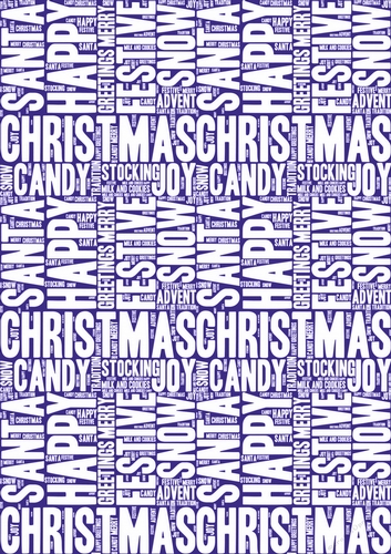 Words of Christmas Backing Paper 11