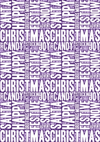 Words of Christmas Backing Paper 12