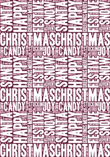 Words of Christmas Backing Paper 13