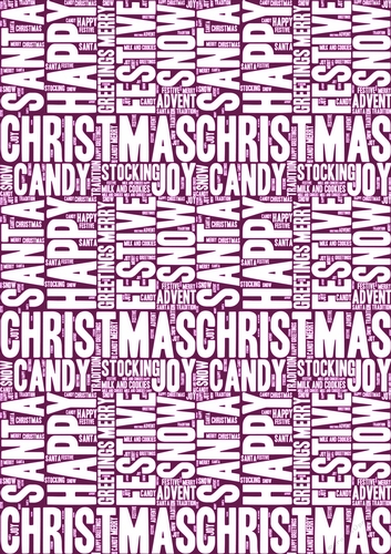 Words of Christmas Backing Paper 15