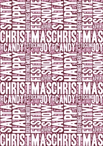 Words of Christmas Backing Paper 17