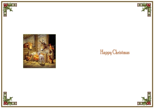 Away in a Manger Christmas Insert to match cup897892_719