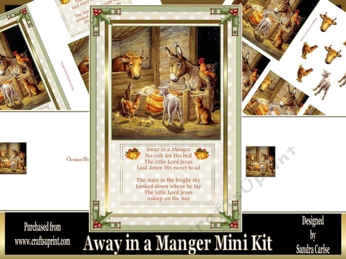 Christmas Away in a Manger Mini Kit