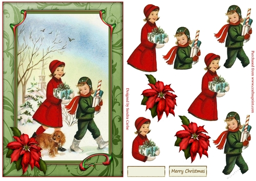 So Happy its Christmas Vintage Topper