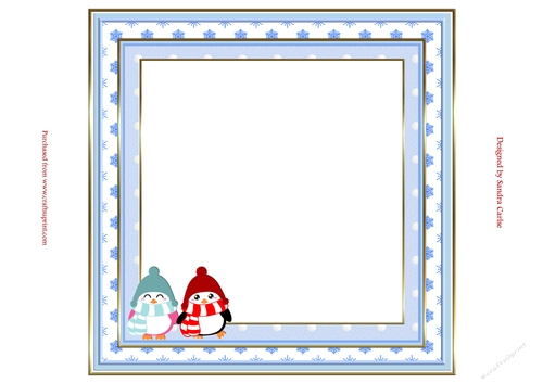 Chilly Penguins Blank Insert to match cup906988_719