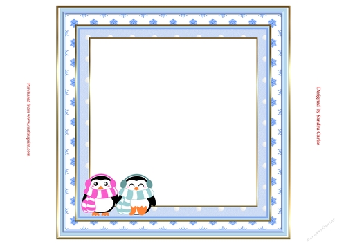 Chilly Penguins Blank Insert to match cup906989_719