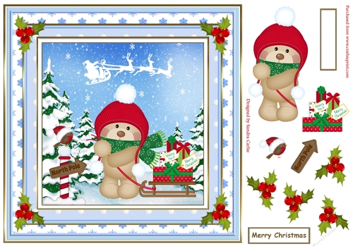 Christmas Bear Topper 6