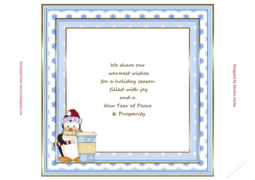 Christmas Penguin Insert 2 to match cup906994_719