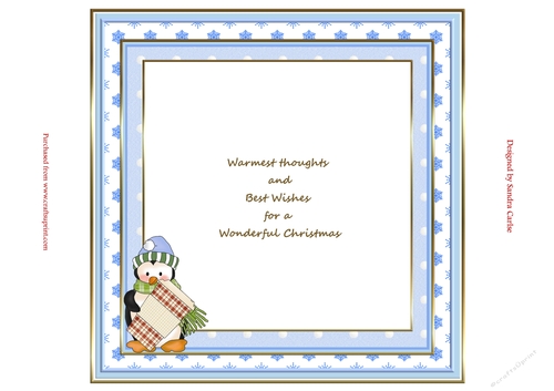 Christmas Penguin Insert to match cup912527_719