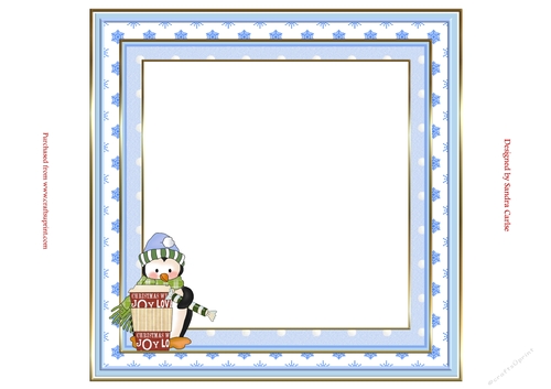Christmas Penguin Blank Insert to match cup912528_719