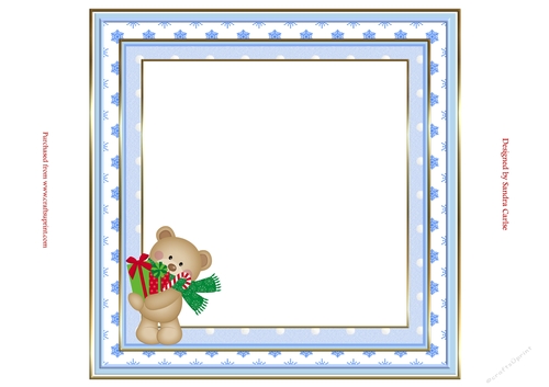 Christmas Bear Blank Insert to match cup912536_719