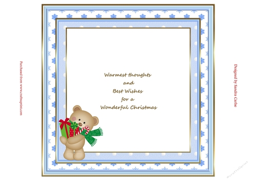 Christmas Bear Insert to match cup912536_719