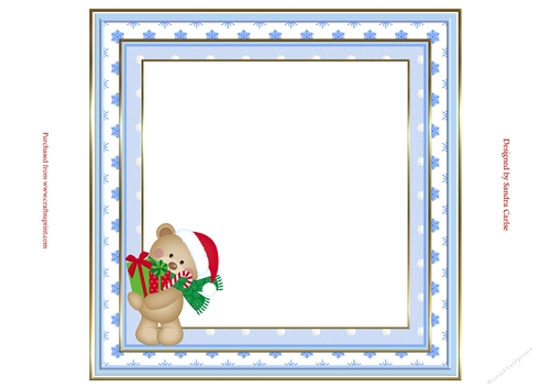 Christmas Bear Blank Insert to match cup912537_719