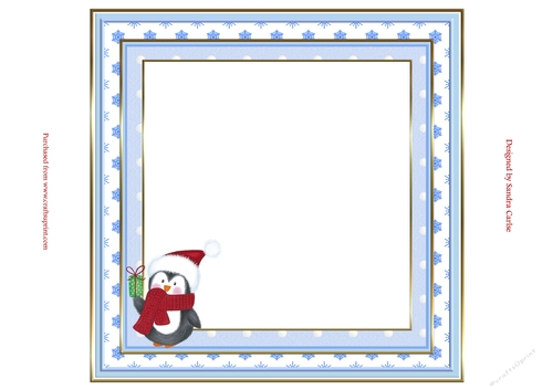 Happy Penguin Christmas Insert to match cup913278_719