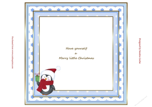 Happy Penguin Christmas Insert 1 to match cup913278_719